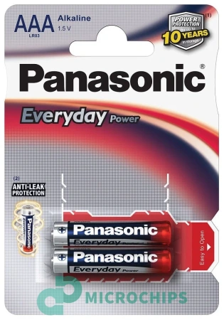 Батарейка Panasonic Everyday Power LR03/AAA 2BP