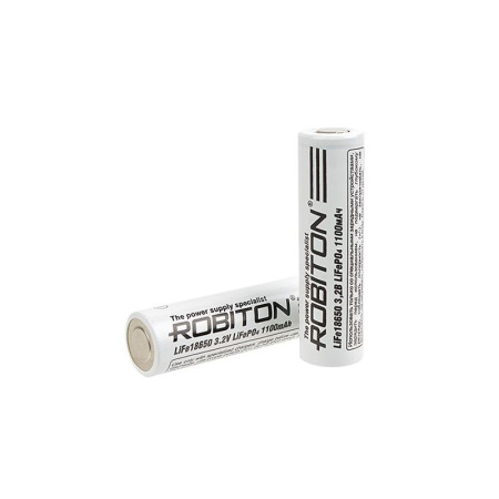 Аккумулятор 18650 LiFePo4 Robiton 1100mah 3.2V