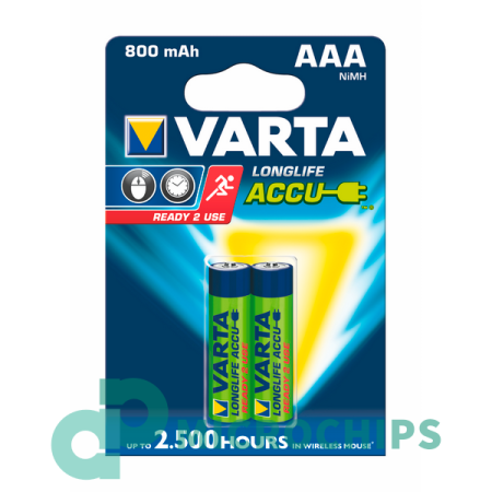 Аккумулятор Varta Longlife AAA (NiMH, 800mAh) 2BP Аккумулятор Varta Longlife AAA (NiMH, 800mAh) 2BP