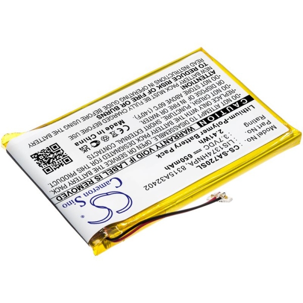 Аккумулятор для Sony NWZ-A720, NWZ-820 (LIS1374HNPA) 650mah
