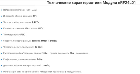 Радиомодуль NRF24L01