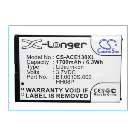 Аккумулятор для Acer E130 1700mah