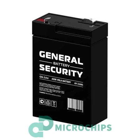 Аккумулятор General Security GSL 2.8-6 (AGM, 2.8Ah)