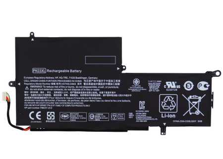 Аккумулятор (батарея) для ноутбука HP Spectre Pro X360 G1, G2, (PK03XL), (HSTNN-DB6S), 56Vтч, 11.4V, 4900mAh, (оригинал)
