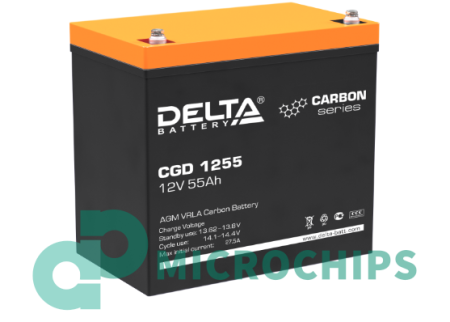 Купить Аккумулятор Delta CGD 1255 (AGM, 55Ah) Аккумулятор Delta CGD 1255 (AGM, 55Ah)
