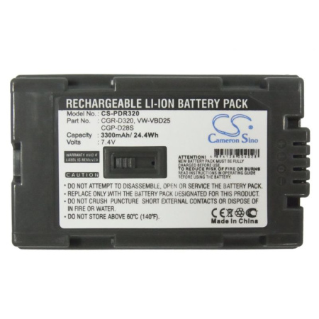 Аккумулятор для Panasonic CGR-D28S, CGR-D320, LIP-320 3300mah