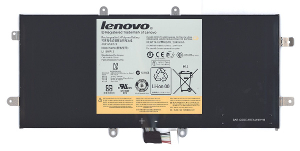 Аккумулятор (батарея) L11M4P13 для ноутбука Lenovo IdeaPad Yoga 11 2830mAh, 14.8V (оригинал)