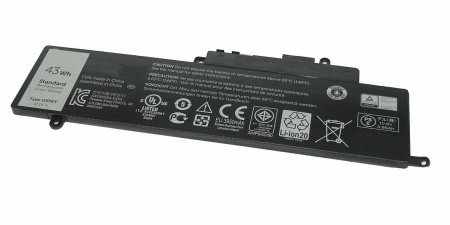 Аккумулятор (батарея) GK5KY для ноутбука Dell Inspiron 3800mAh, 11.1V, 3800mAh, черный (оригинал)