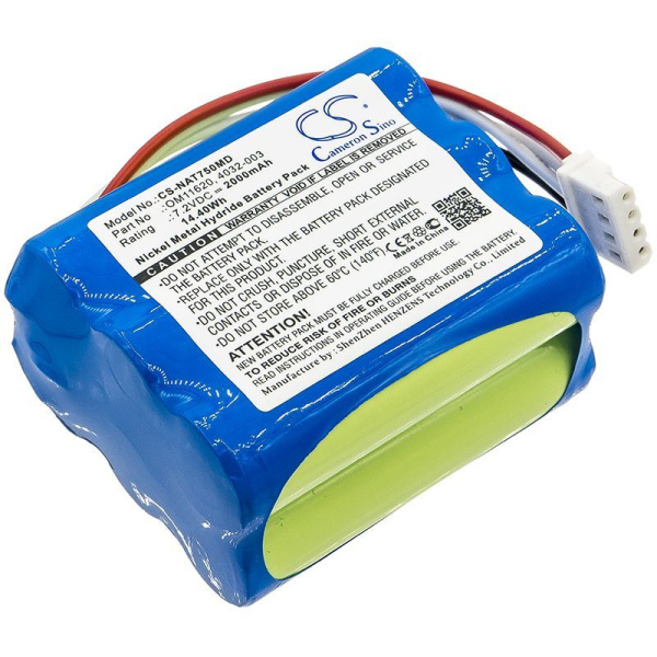 Купить Аккумулятор для Nonin 7500 Pulse Oximeter 2000mAh Аккумулятор для Nonin 7500 Pulse Oximeter 2000mAh