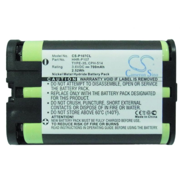 Аккумулятор для Panasonic HHR-P107 700mah