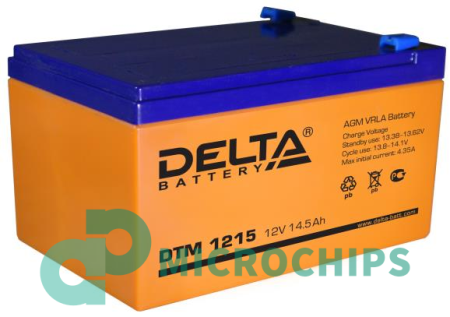 Аккумулятор Delta DTM 1215 (AGM, 15Ah)