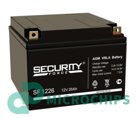 Аккумулятор Security Force SF 1226 (AGM, 26Ah)