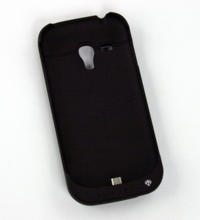 Дополнительная АКБ защитная крышка для Samsung i8190 2000mA (черная)