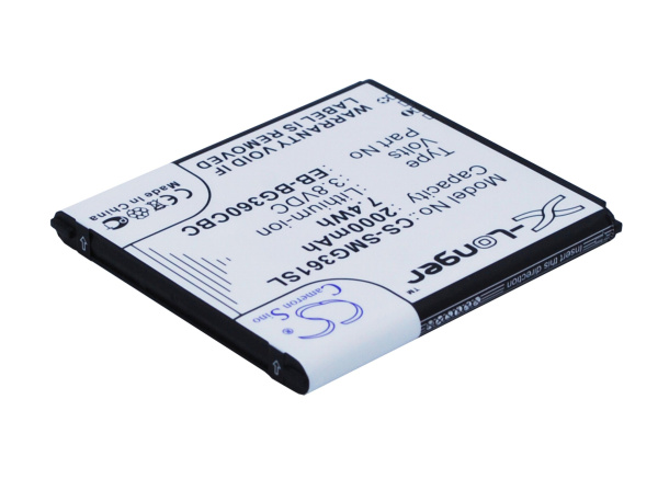 Купить Аккумулятор CS-SMG361SL, EB-BG360CBC для Samsung Galaxy J2 SM-J200F, SM-J200H, 3.8В, 2000мАч, 7.40Wh Аккумулятор CS-SMG361SL, EB-BG360CBC для Samsung Galaxy J2 SM-J200F, SM-J200H, 3.8В, 2000мАч, 7.40Wh