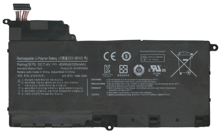 Купить Аккумулятор (батарея) для ноутбука Samsung 530U4B NP530U4B (AA-PBYN8AB), 7.4V, 6120mAh (оригинал) Аккумулятор (батарея) для ноутбука Samsung 530U4B NP530U4B (AA-PBYN8AB), 7.4V, 6120mAh (оригинал)