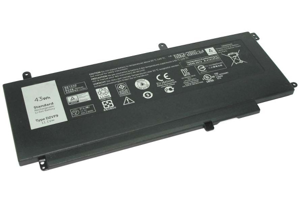 Аккумулятор (батарея) D2VF9 для ноутбука Dell Inspiron 15 7547 11.1B, 43Vтч (оригинал)