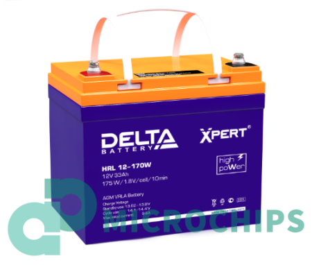 Аккумулятор Delta XPERT HRL 12-170W (AGM, 33Ah)