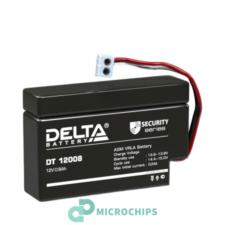 Аккумулятор Delta DT 12008 (T9) (AGM, 0.8Ah)