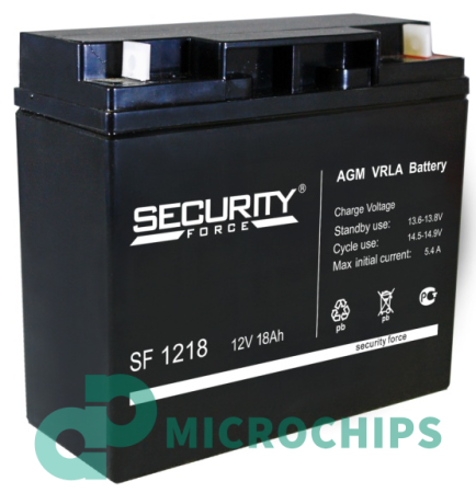 Аккумулятор Security Force SF 1218 (AGM, 18Ah)