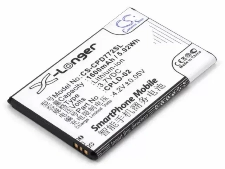 Аккумуляторная батарея CS-CPD772SL для Coolpad 7728, Li-ion, 3.7 В, 1600 мАч