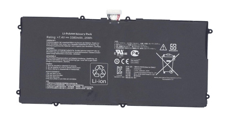 Аккумуляторная батарея C21-TF201P для Asus Eee Pad Transformer Prime (TF201), 3380мАч