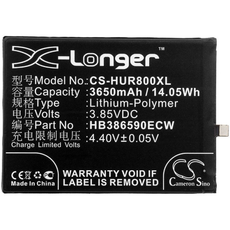 Аккумулятор для Huawei Honor 8X (HB386590ECW) 3650mAh