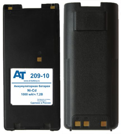 Купить Аккумулятор для радиостанций AT 209-10 (Ni-Cd) Аккумулятор для радиостанций AT 209-10 (Ni-Cd)
