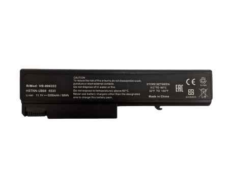 Аккумулятор (батарея) для ноутбука HP Compaq 8440p (HSTNN-I44C), 11.1V, 5200mAh, черный (OEM)