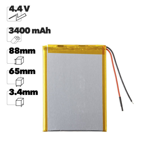 Аккумулятор Premium Quality 346588 (Li-Pol, 3400mAh, 4.4V) Аккумулятор Premium Quality 346588 (Li-Pol, 3400mAh, 4.4V)