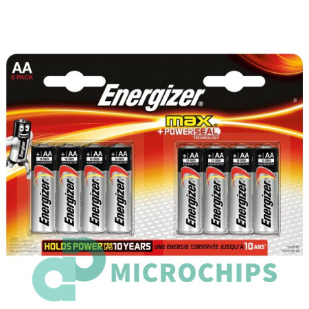 Батарейка Energizer MAX+Power Seal LR6/AA 8BP