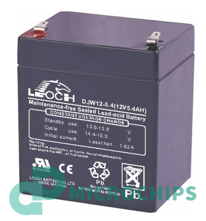 Аккумулятор Leoch DJW 12-5.4 F1 (AGM, 5.4Ah)