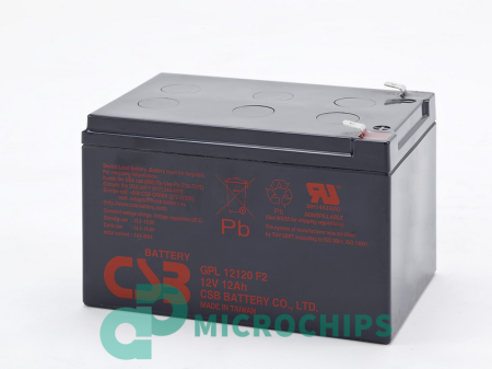 Аккумулятор CSB GPL12120 F2 (AGM, 12Ah)
