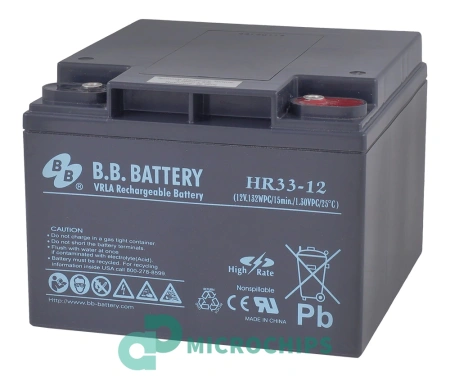 Купить Аккумулятор B.B. Battery HR 33-12 (AGM, 33Ah) Аккумулятор B.B. Battery HR 33-12 (AGM, 33Ah)