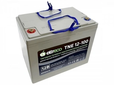 Купить Тяговый аккумулятор Eltreco TNE12-100 (GEL, 80Ah, 12V) Тяговый аккумулятор Eltreco TNE12-100 (GEL, 80Ah, 12V)