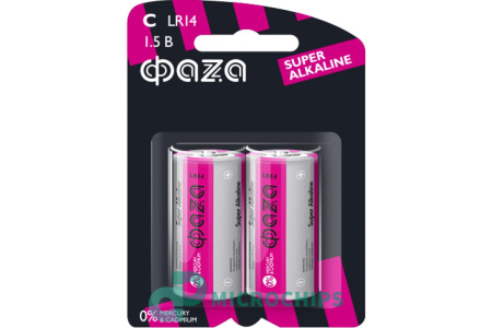 Купить Батарейка ФАZА LR14/C 2BP Батарейка ФАZА LR14/C 2BP
