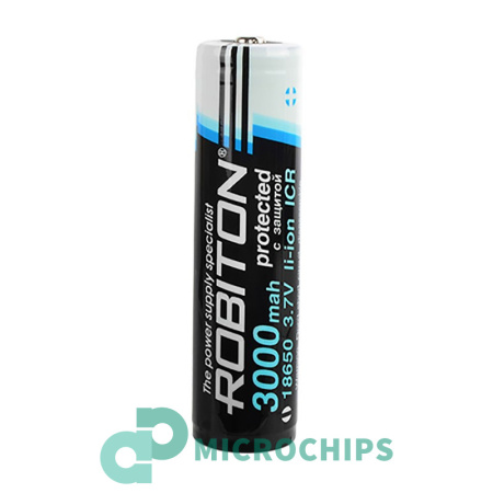 Аккумулятор Robiton ICR18650 (Li-ion, 3000mAh, 3.7V)