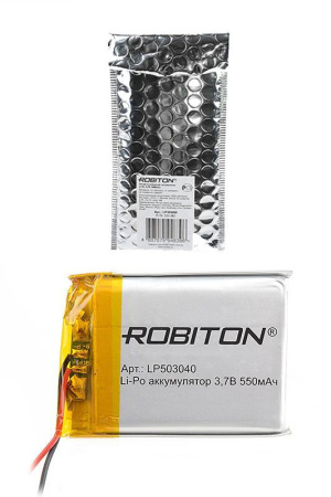 Аккумулятор Robiton 503040 (Li-Pol, 550mAh, 3.7V)