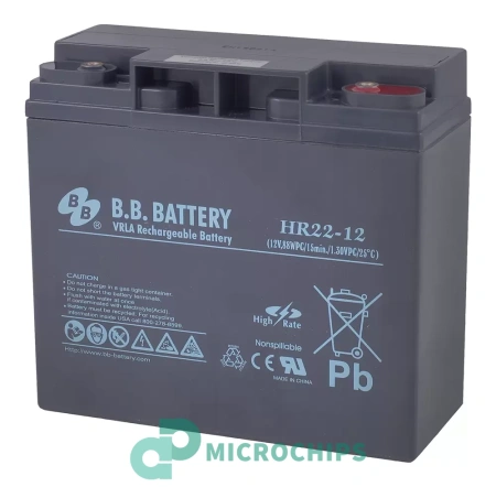 Аккумулятор B.B. Battery HR 22-12 (AGM, 22Ah)