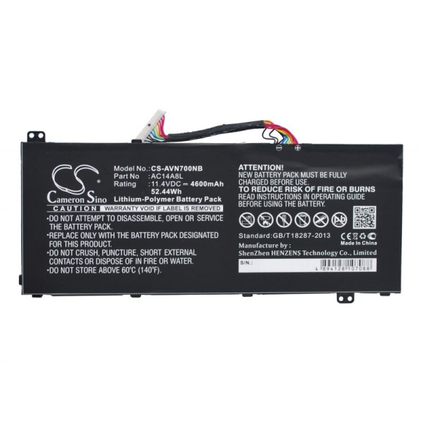 Купить Аккумулятор для Acer Aspire VN7-571, 572, 591, 592, 791, 792 4600mAh Аккумулятор для Acer Aspire VN7-571, 572, 591, 592, 791, 792 4600mAh