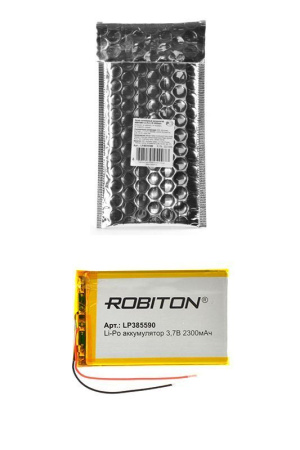 Аккумулятор Robiton 385590 (Li-Pol, 2300mAh, 3.7V) Аккумулятор Robiton 385590 (Li-Pol, 2300mAh, 3.7V)