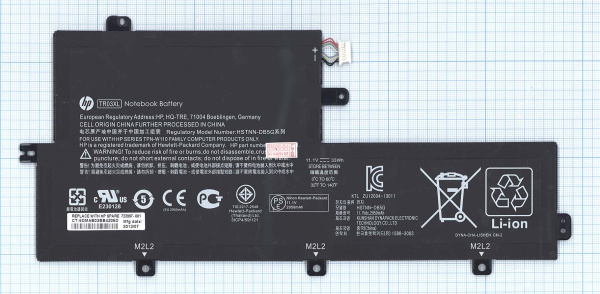 Аккумулятор (батарея) TR03XL для ноутбука HP Split X2 13-G110DX, 2973mAh, 11.1V (оригинал)