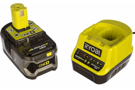 Аккумулятор Ryobi ONE+ RC18120 с зарядным устройством (Li-ion, 4000mAh, 18V)