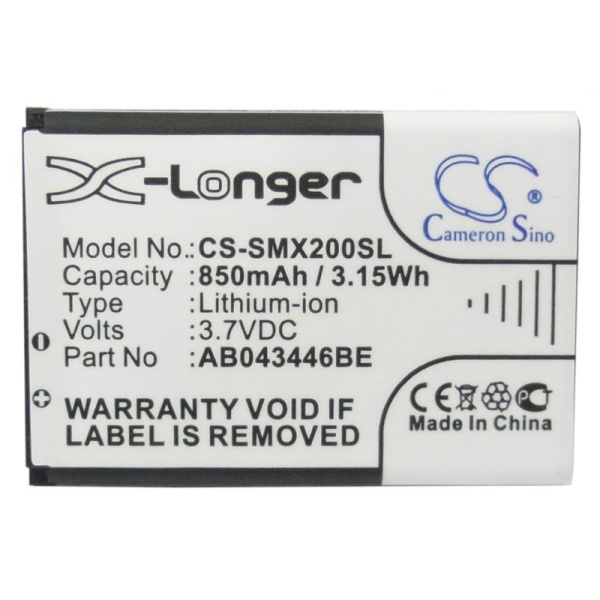 Аккумулятор для Samsung AB043446BE, AB463446BU, AB553446BU 850mah