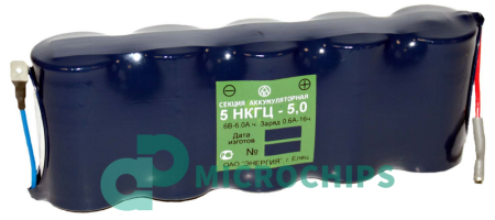 Аккумуляторная батарея Энергия 5НКГЦ- 5.0 (5000mAh, 1.2V, NiCd)