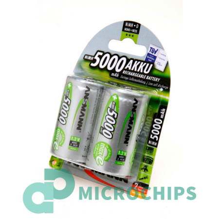 Аккумулятор Ansmann D-5000 maxE HR 33/62 (NiMH, 5000mAh) 2BP
