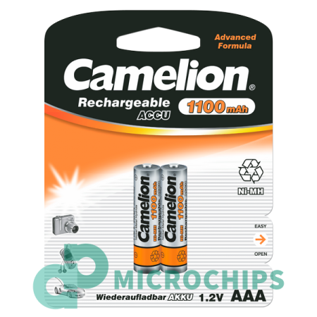 Аккумулятор Camelion AAA (NiMH, 1100mAh) 2BP