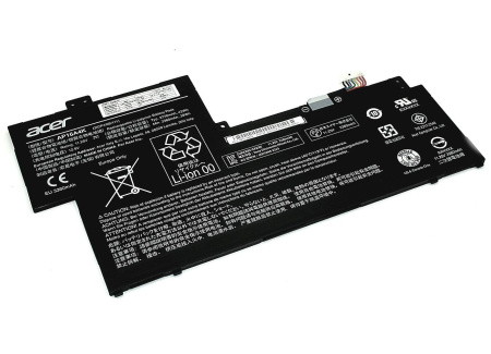 Аккумулятор (батарея) AP16A4K для ноутбука Acer One CloudBook11, 11.25B, 3770mAh, черный (оригинал)