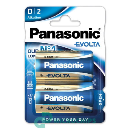 Батарейка Panasonic Evolta LR20/D 2BP