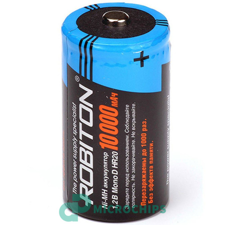 Аккумулятор Robiton 10000MHD-2 2BP (NiMH, 10000mAh) Аккумулятор Robiton 10000MHD-2 2BP (NiMH, 10000mAh)