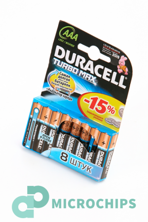 Батарейка Duracell TURBO Max LR03/AAA (MX2400) 8BP